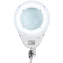 Lampa kosmetyczna warsztatowa ze szkłem lupą powiększającą 3 dpi 60x LED śr. 200 mm