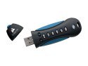 Corsair Secure Flash Drive with Keypad Padlock 3 32 GB, USB 3.0, Black/Blue