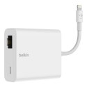 Belkin Ethernet + Power Adapter with Lightning Connector White