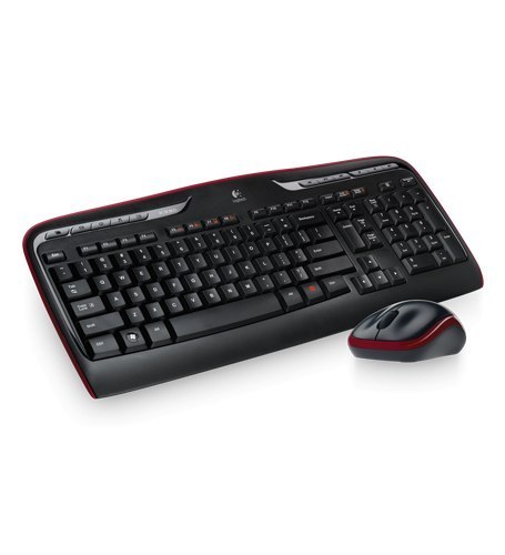 Logitech MK330 Wireless Keyboard+Mouse, Keyboard layout Russian, Black, Mouse included, Russian, Numeric keypad, USB dongle