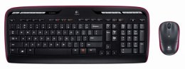 Logitech MK330 Wireless Keyboard+Mouse, Keyboard layout Russian, Black, Mouse included, Russian, Numeric keypad, USB dongle