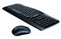 Logitech MK330 Wireless Keyboard+Mouse, Keyboard layout Russian, Black, Mouse included, Russian, Numeric keypad, USB dongle