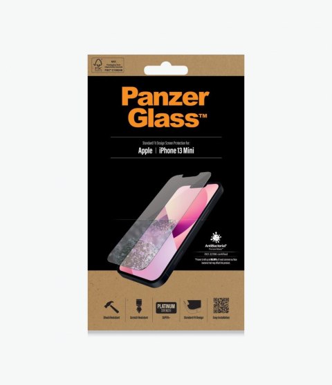 PanzerGlass | Ochraniacz ekranu - szkło | Apple iPhone 13 mini | Szkło | Przezroczysty