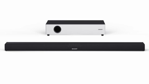 Sharp HT-SBW160 2.1 Ultra Slim Soundbar with Flat Wireless Subwoofer for TV above 40", HDMI ARC/CEC, Aux-in, Optical, Bluetooth,