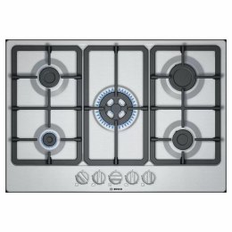 Bosch | PGQ7B5B90 | Hob | Gas | Number of burners/cooking zones 5 | Rotary knobs | Stainless steel