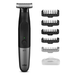 Braun Beard trimmer XT5100 Operating time (max) 50 min, Built-in rechargeable battery, Black/Silver, Cordless or corded