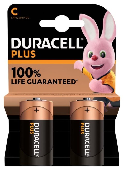 Duracell | Bateria C | Alkaliczna | 2 szt. | Plus MN1400