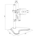 Logilink | Uchwyt na biurko do monitora| BP0044 | 13-32 " | Maksymalna waga 8 kg | Czarny