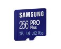 Samsung PRO PLUS UHS-I 256 GB, microSDXC Memory Card, Flash memory class U3, V30, A2, SD adapter