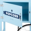 Wózek podstawa do maszyny do popcornu z szafką retro 51 x 37 cm - niebieski