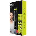 Braun All-in-one beard trimmer & Hair Clipper MGK3221 Cordless, Number of length steps 13, Black/Green