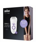 Braun | SE5505P Silk-epil | Epilator | Operating time (max) min | Bulb lifetime (flashes) | Number of power levels | White