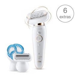 Braun Epilator Silk-épil 9 Flex SES9010 Number of power levels 2, Wet & Dry, White