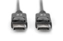 Digitus | Kabel DisplayPort | Męski | 20-pinowy DisplayPort | Męski | 20-pinowy DisplayPort | 1 m | Czarny