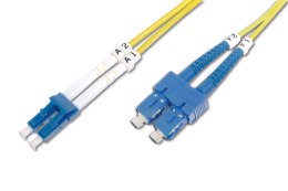 Digitus | Patch cable | Fibre optic | Male | SC single-mode | Male | LC single-mode | Yellow | 3 m