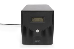 Digitus | Line-Interactive UPS | Line-Interactive UPS DN-170075, 1500VA, 900W, 2x akumulator 12V/9Ah, 4x gniazdo CEE 7/7, 2x RJ4