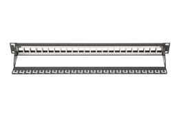 Digitus | Modular Patch Panel | DN-91411 | Black | Layout Keystone Entry: Straight; Area of application: 483 mm (19