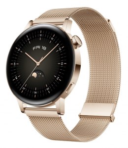 Huawei Watch GT | 3 | Smart watch | Stainless steel | 42 mm | Gold | Dustproof | Waterproof