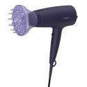 Philips | Hair Dryer | BHD360/20 | 2100 W | Number of temperature settings 6 | Ionic function | Diffuser nozzle | Black/Blue