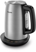 Philips | Czajnik | HD9359/90 | Elektryczny | 2200 W | 1,7 L | Stal nierdzewna/Plastik | Podstawa obrotowa 360° | Szary