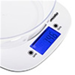 Mesko | Scale with bowl | MS 3165 | Maximum weight (capacity) 5 kg | Graduation 1 g | Display type LCD | White