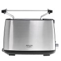 Adler | AD 3214 | Toaster | Power 750 W | Number of slots 2 | Housing material Stainless steel | Silver