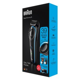 Braun Beard trimmer BT3240 Operating time (max) 80 min, Number of length steps 39, Step precise 0.5 mm, NiMH, Black/Blue, Cordle