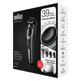 Braun Beard trimmer BT7220 Operating time (max) 100 min, Number of length steps 39, Step precise 0.5 mm, Lithium Ion, Black/Grey