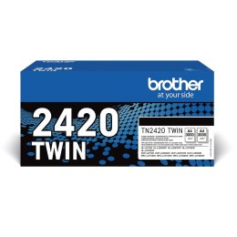 Brother TN | 2420 TWIN | Czarny | Kaseta z tonerem | 3000 stron