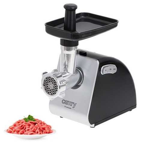 Camry | Meat mincer | CR 4812 | Silver/Black | 1600 W | Number of speeds 2 | Throughput (kg/min) 2 | Gullet