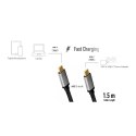 Logilink | Kabel USB-C | Męski | 24-pinowy USB-C | Męski | Czarny | 24-pinowy USB-C | 1,5 m