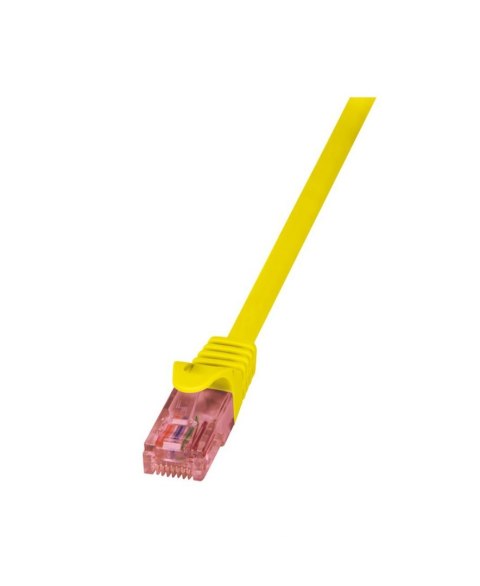 Logilink | CAT 6 | Kabel krosowy | Skrętka nieekranowana (UTP) | Męski | RJ-45 | Męski | RJ-45 | Żółty | 0,25 m