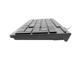 Natec | Keyboard | Discus 2 Slim | Standard | Wired | US | Black | USB 2.0 | 424 g | Numeric keypad