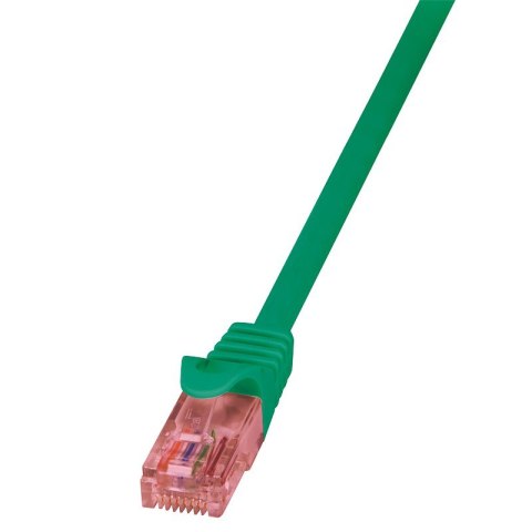 Logilink | CAT 6 | Kabel krosowy | Skrętka nieekranowana (UTP) | Męski | RJ-45 | Męski | RJ-45 | Zielony | 0,25 m