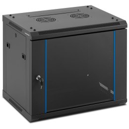 Szafa RACK serwerowa sieciowa wisząca 19'' 9U IP20 do 60 kg 60x45x51 cm CZARNA