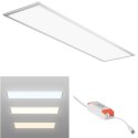 Plafon panel LED sufitowy 3 barwy 3800 lm 95 lm/W 40 W 120x30 cm