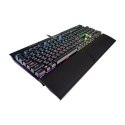 Corsair K70 RGB MK.2 RAPIDFIRE Mechanical Gaming Keyboard, RGB LED light, US, Wired, Black