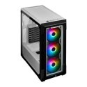 Corsair Tempered Glass Smart Case iCue 220T RGB Side window, White, Mid-Tower, Power supply included No