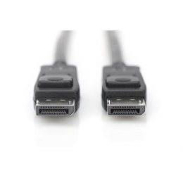 Digitus | Kabel DisplayPort | Męski | 20-pinowy DisplayPort | Męski | Czarny | 20-pinowy DisplayPort | 1 m