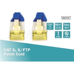 Digitus | CAT 6a | Kabel krosowy | Skrętka ekranowana (SFTP) | Męski | RJ-45 | Męski | RJ-45 | 1 m