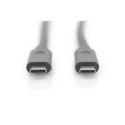 Digitus | Kabel USB-C | Męski | 24-pinowy USB-C | Męski | Czarny | 24-pinowy USB-C | 1 m