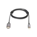 Kabel adaptera wideo Digitus | 19-pinowy HDMI typu A | męski | 24-pinowy USB-C | męski | czarny | 1,8 m