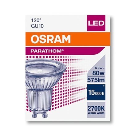 Osram Parathom Reflector LED 80 non-dim 36° 6,9W/827 GU10 bulb