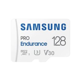 Samsung | PRO Endurance | MB-MJ128KA/EU | 128 GB | Karta pamięci microSD | Pamięć flash klasy U3, V30, Class 10 | Adapter SD