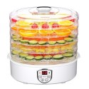 Camry | Food Dehydrator | CR 6659 | Power 240 W | Number of trays 5 | Temperature control | Integrated timer | White