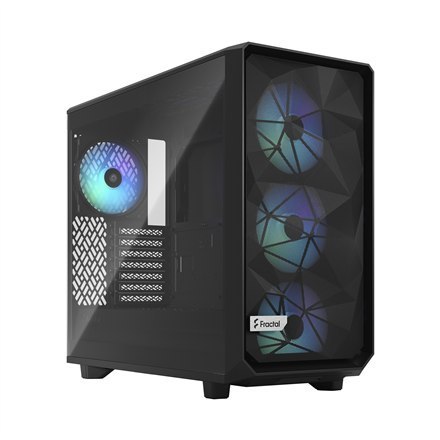 Fractal Design | Meshify 2 Lite RGB TG Light Tint | Side window | Black | E-ATX | Power supply included No | ATX