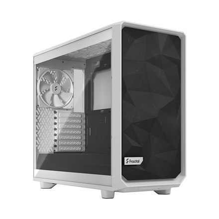 Fractal Design | Meshify 2 Lite TG Clear | Side window | White | E-ATX | Power supply included No | ATX