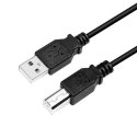 Logilink | Kabel USB | Męski | 4-pinowy USB Typ B | Męski | Czarny | 4-pinowy USB Typ A | 3 m