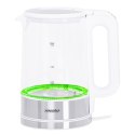 Mesko | Kettle | MS 1301w | Electric | 1850 W | 1.7 L | Glass/Stainless steel | 360° rotational base | White