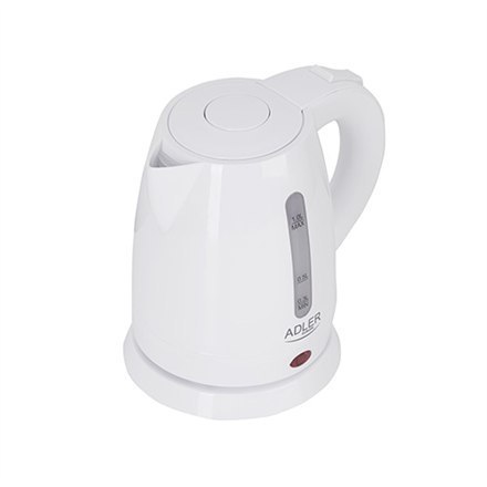 Adler | Kettle | AD 1272 | Electric | 1600 W | 1 L | Stainless steel/Polypropylene | 360° rotational base | White